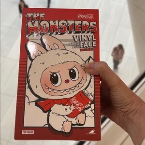 Labubu blind box Coca-Cola The Monsters Red Vinyl Doll NIB
